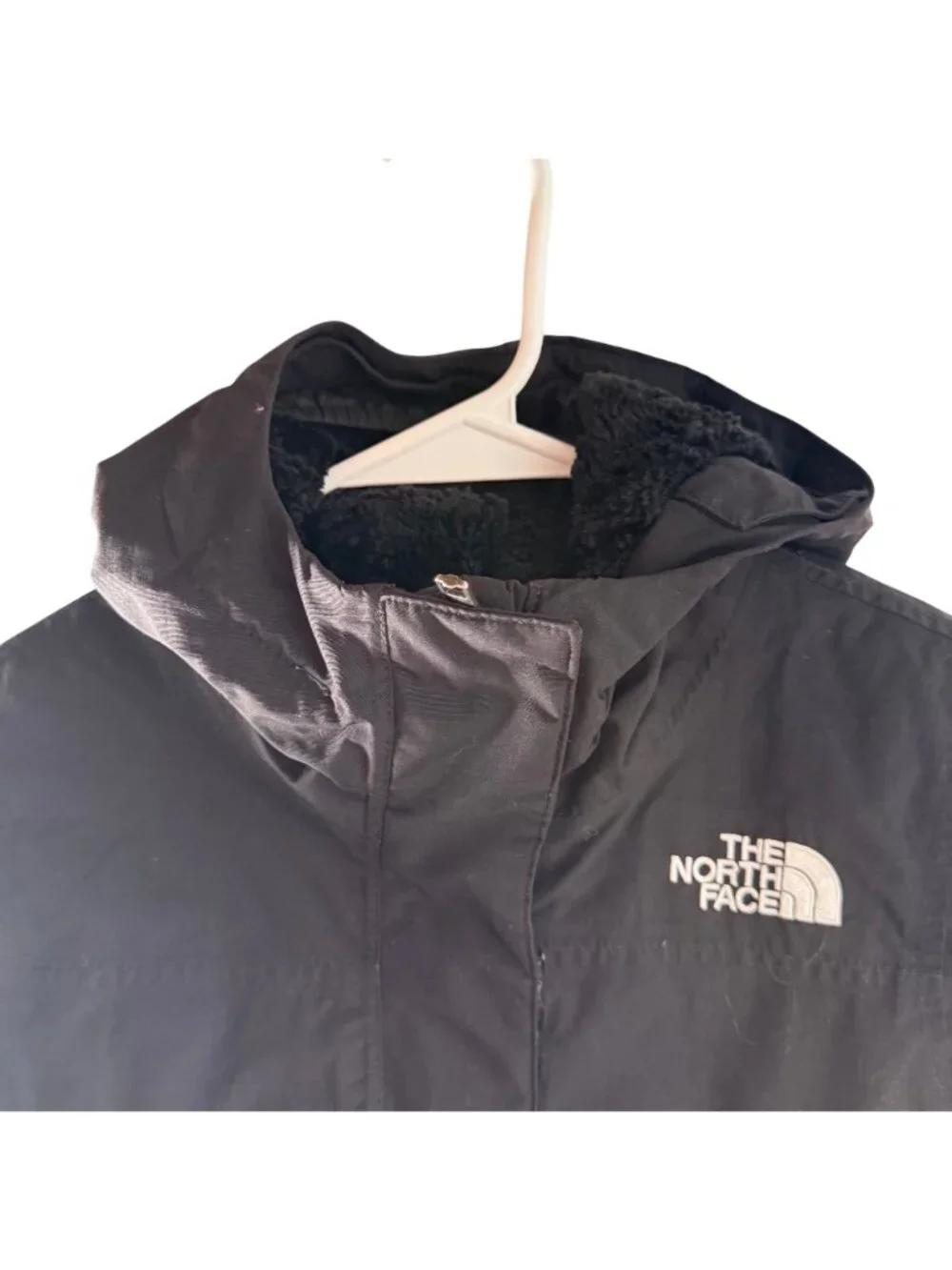 The North Face Hooded Arctic Parka Girls Size 7/8 Small in Black - EUC!